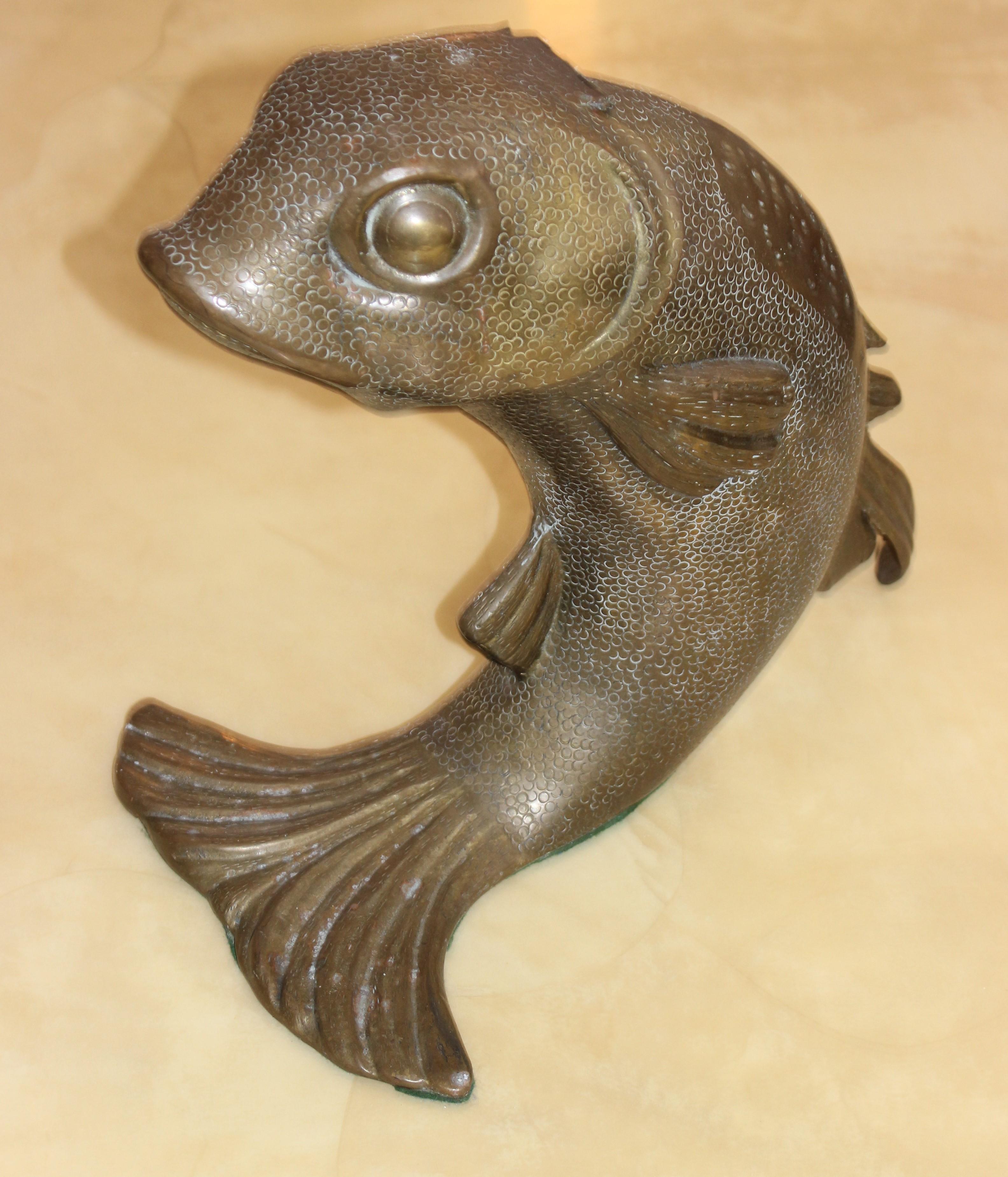 Bronze Fish Form Wine/Champange Cooler 2