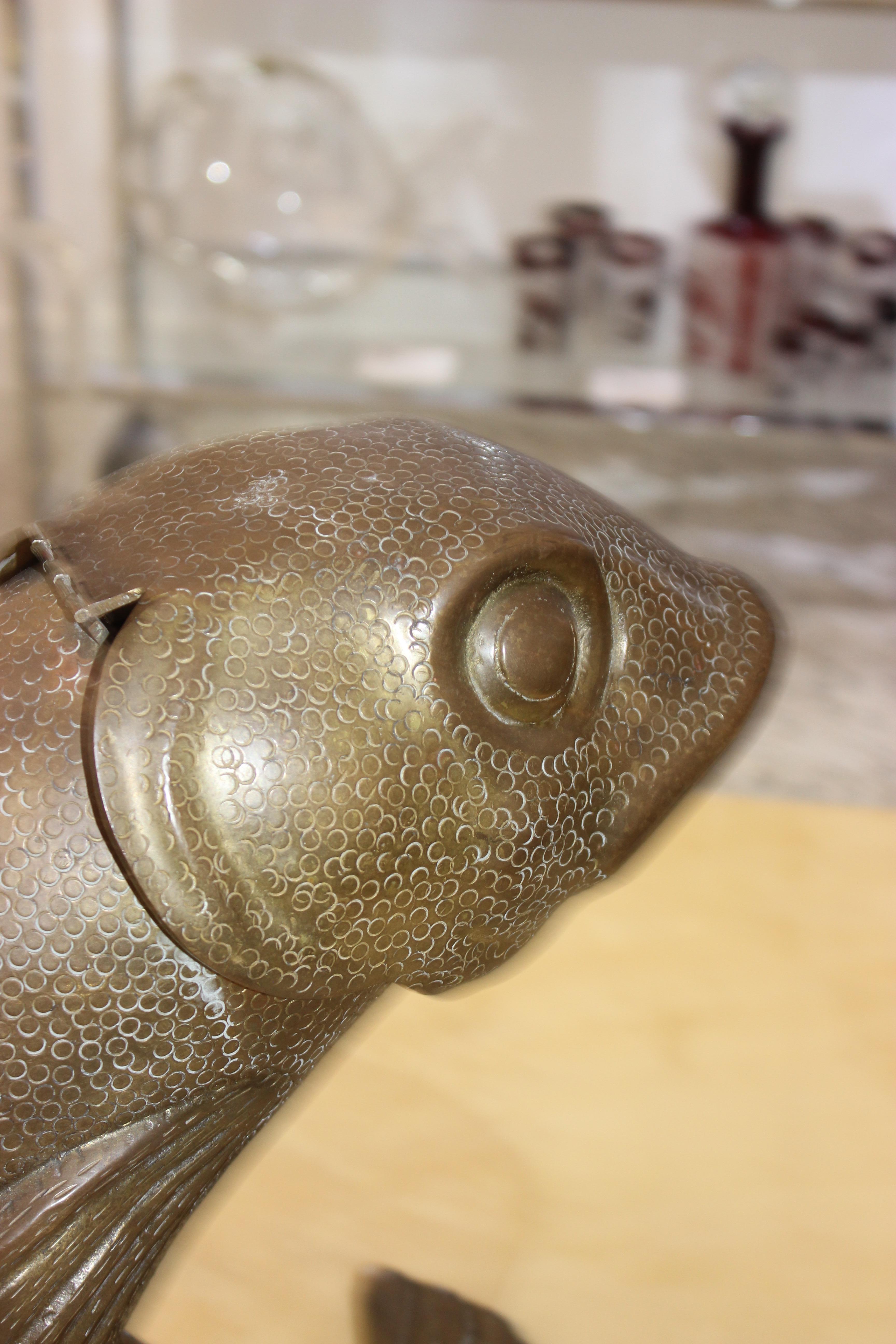 Bronze Fish Form Wine/Champange Cooler 5
