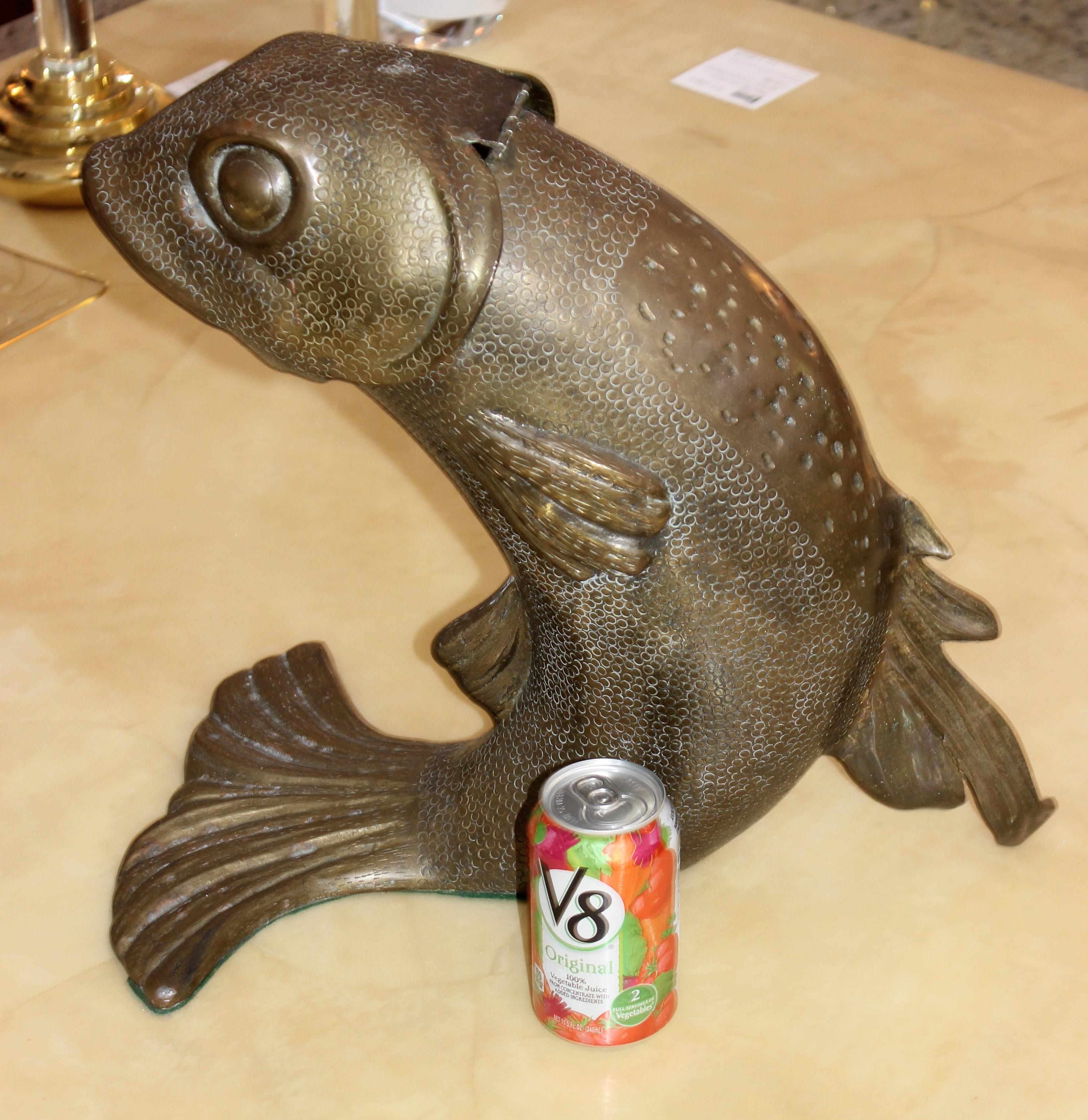 Bronze Fish Form Wine/Champange Cooler 7