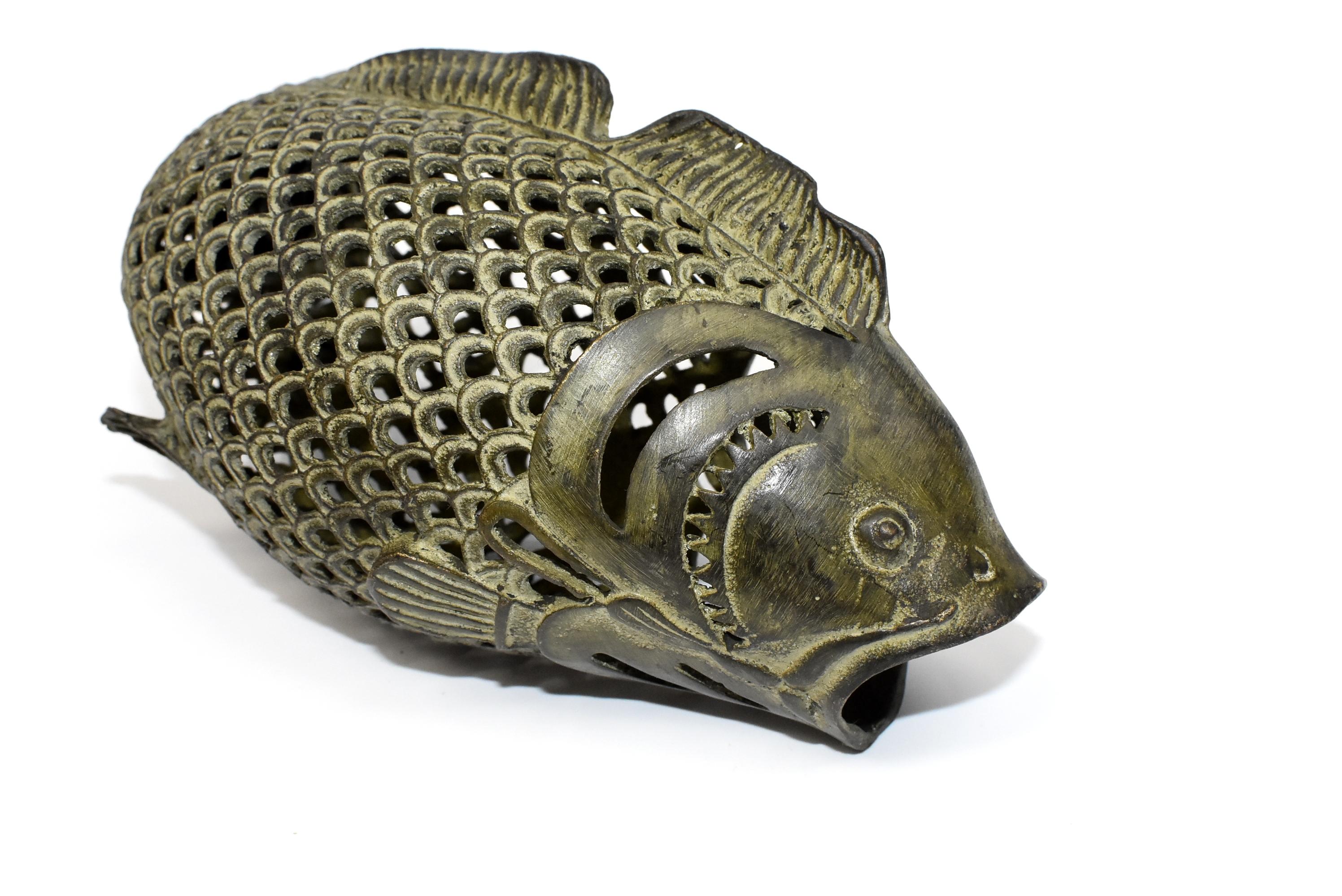Bronze Fish Incense Burner, Oriental Censer 4