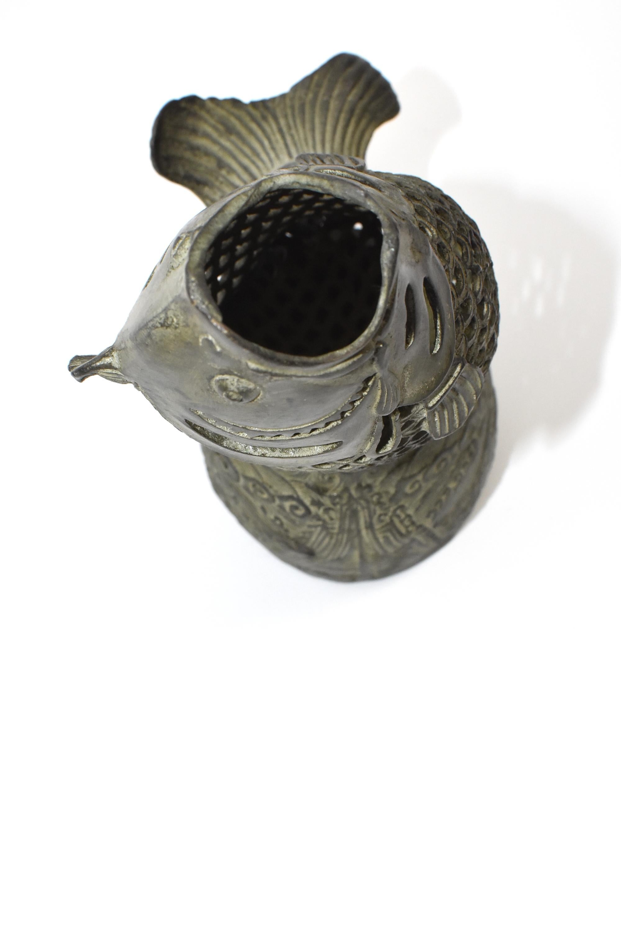 Bronze Fish Incense Burner, Oriental Censer 8