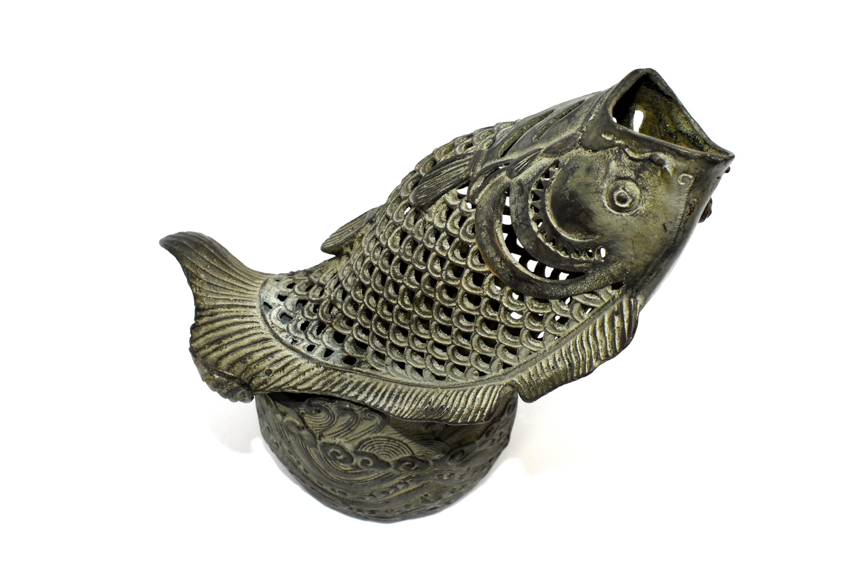 Bronze Fish Incense Burner, Oriental Censer 10