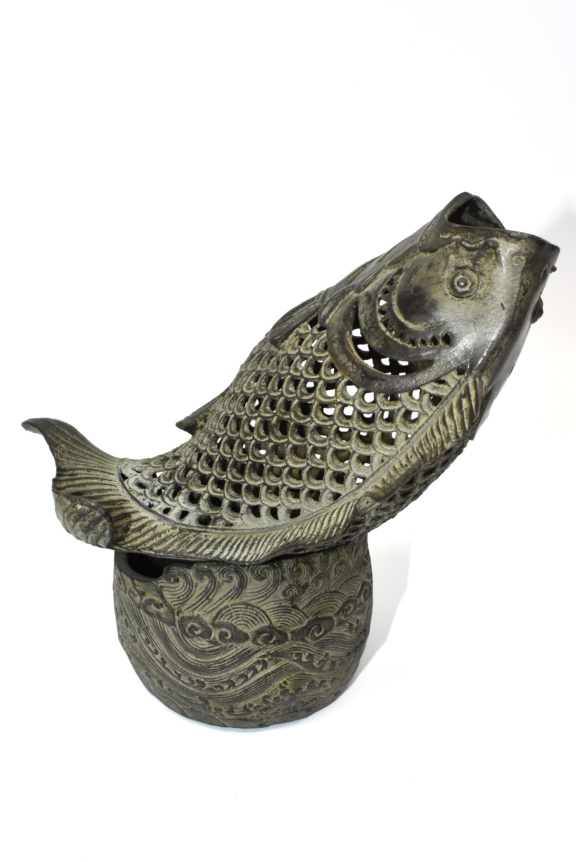 Bronze Fish Incense Burner, Oriental Censer 2
