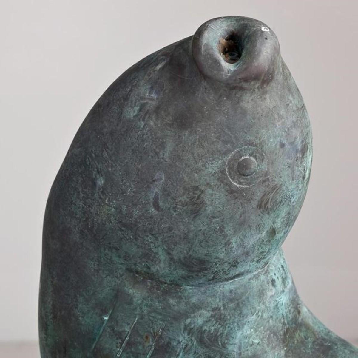 Bronze Fish Sculpture After Willy Kreitz In Good Condition In Donhead St Mary, Wiltshire