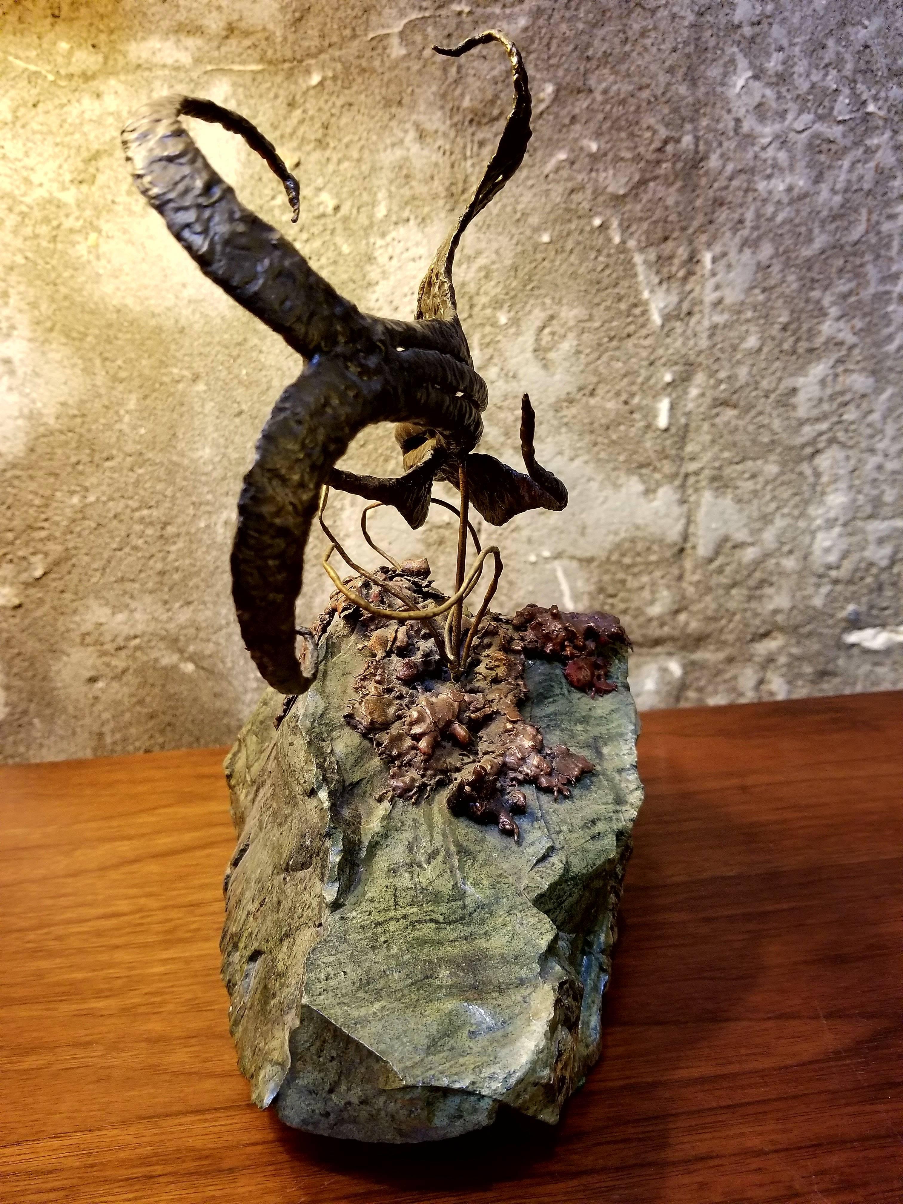 Bronze Fish Sculpture by Danny Brower In Excellent Condition For Sale In Fulton, CA