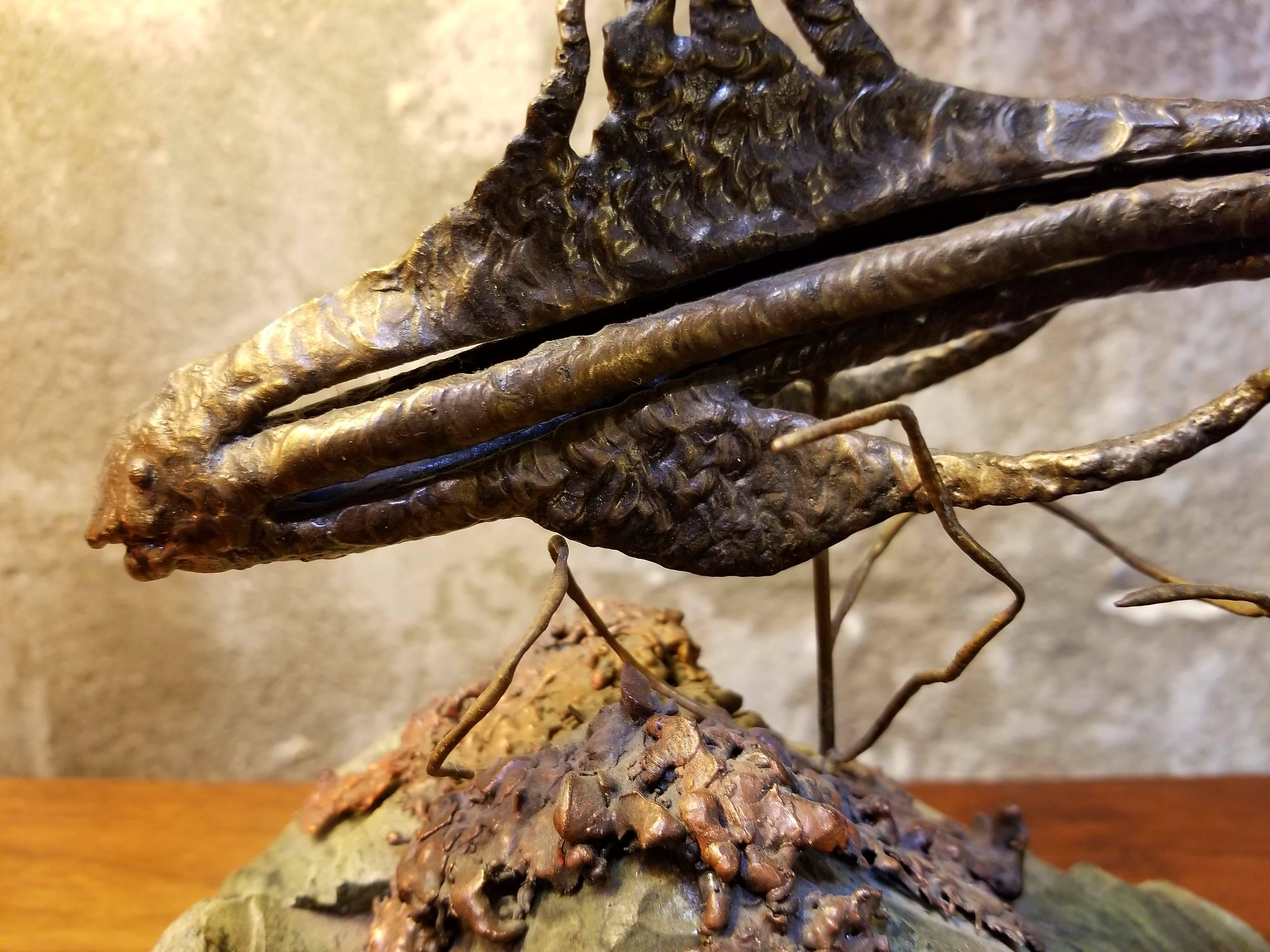 Copper Bronze Fish Sculpture by Danny Brower For Sale
