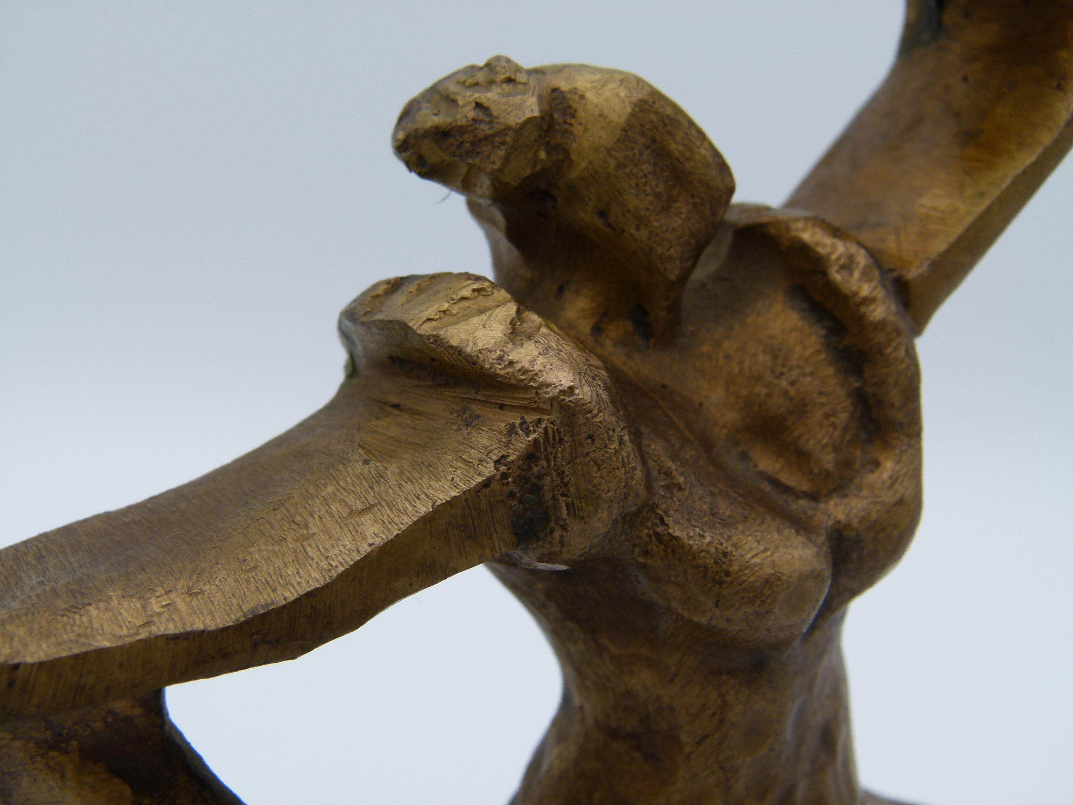 Spanish Bronze Flamenco Dancer Sculpture by Manuel Rovira