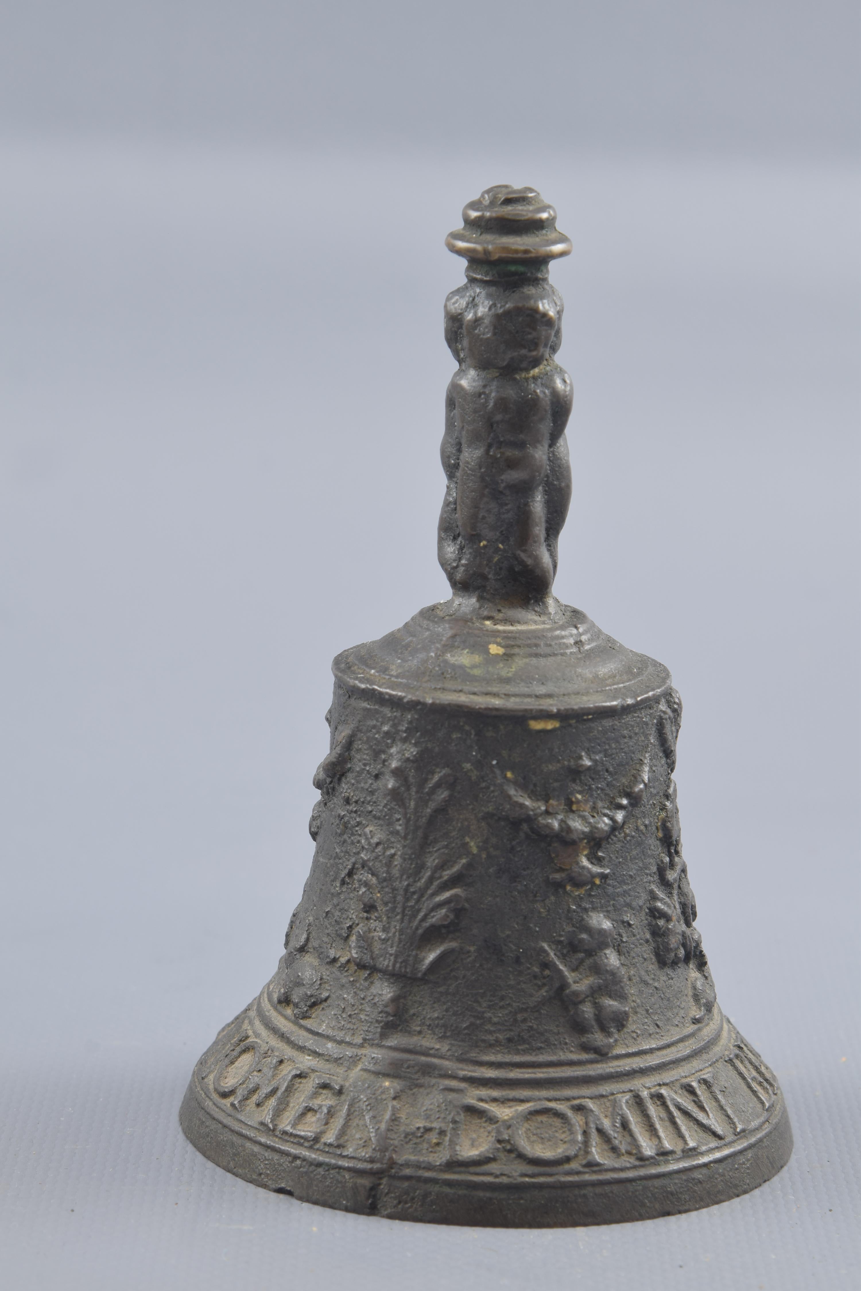 Renaissance Bronze Flemish Bell, with Clapper, 16th Century