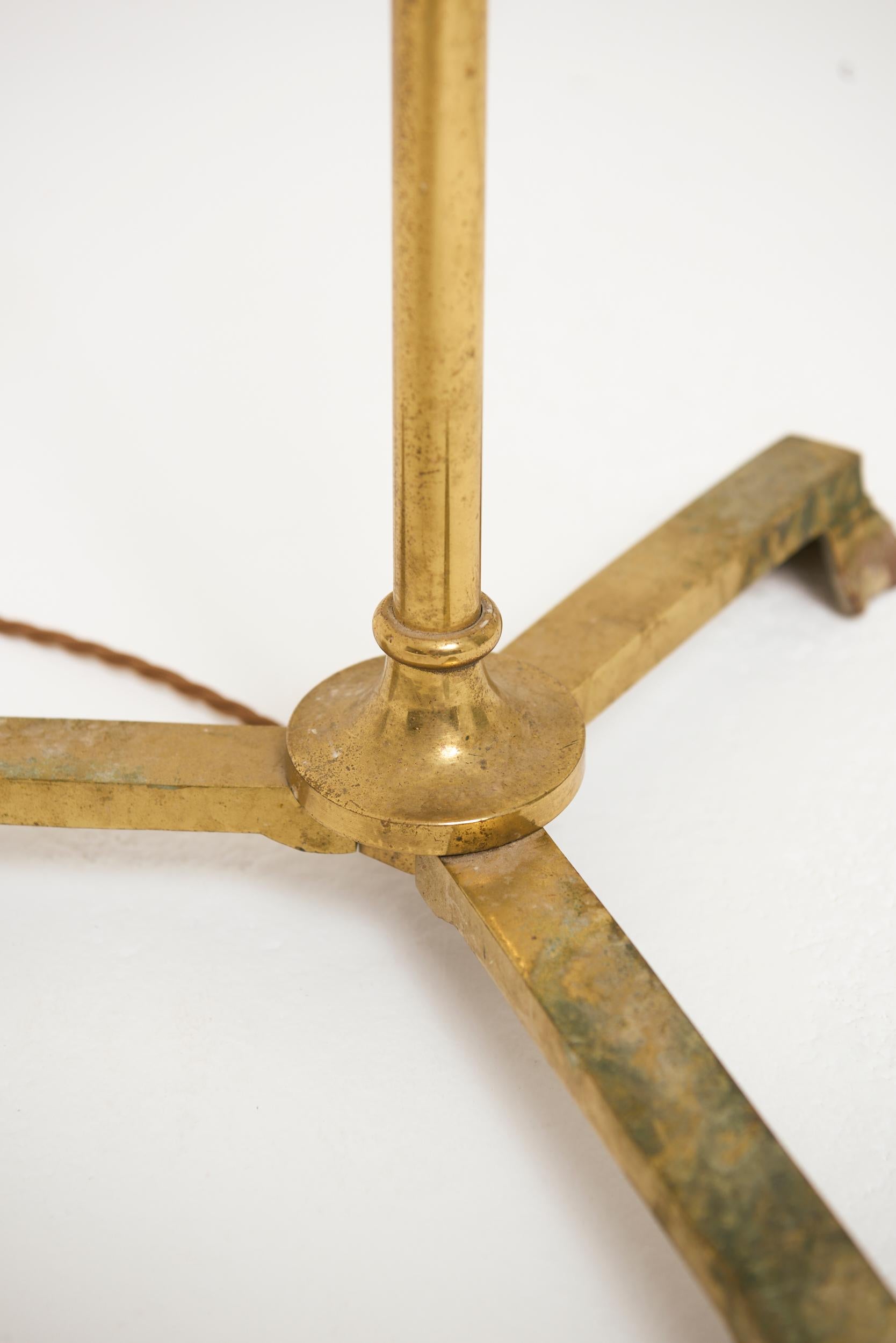 Lámpara de pie de bronce att. a Maison Jansen en Bueno estado para la venta en London, GB