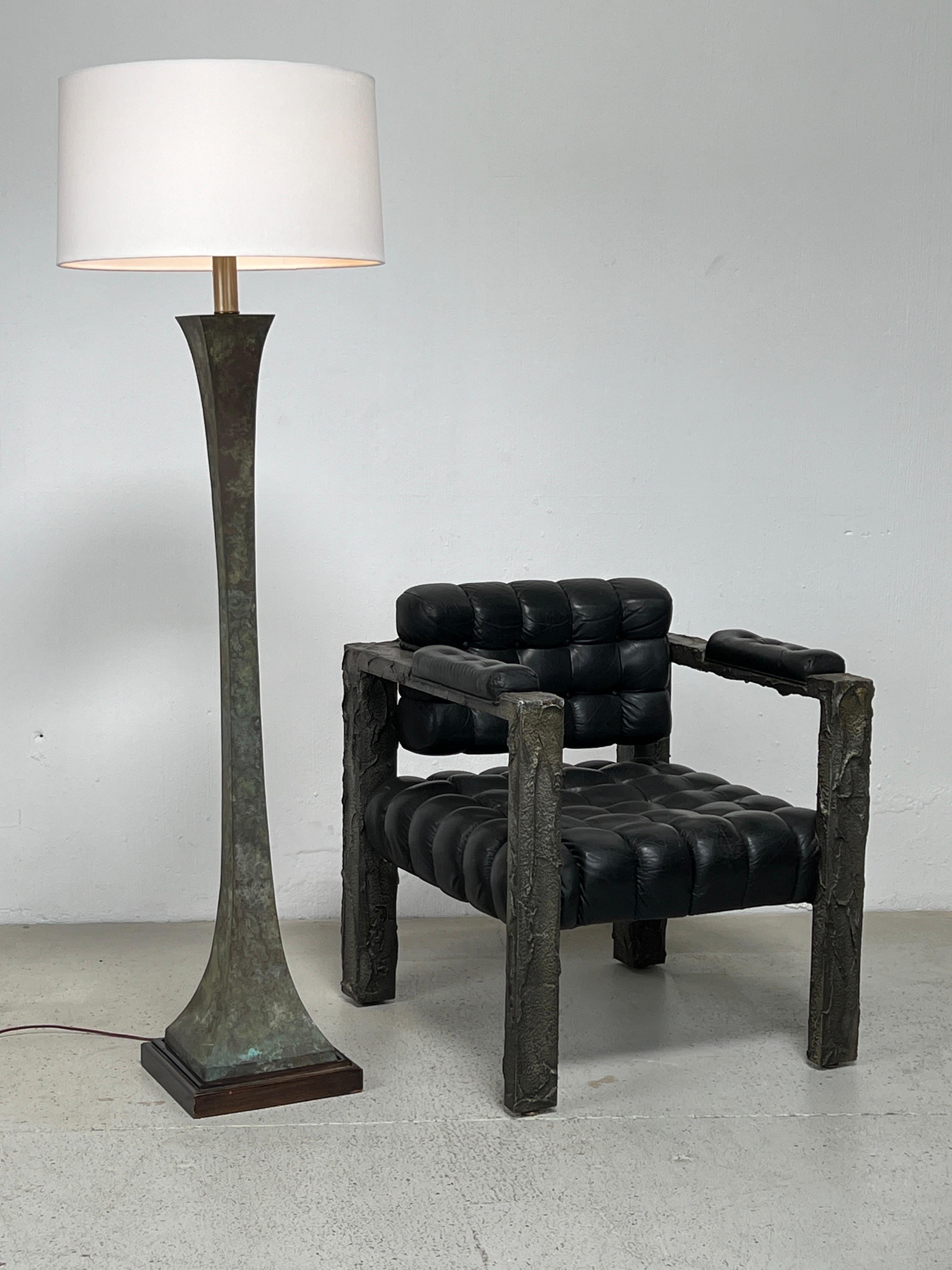 Bronze Floor Lamp by Stewart Ross James for Hansen 7