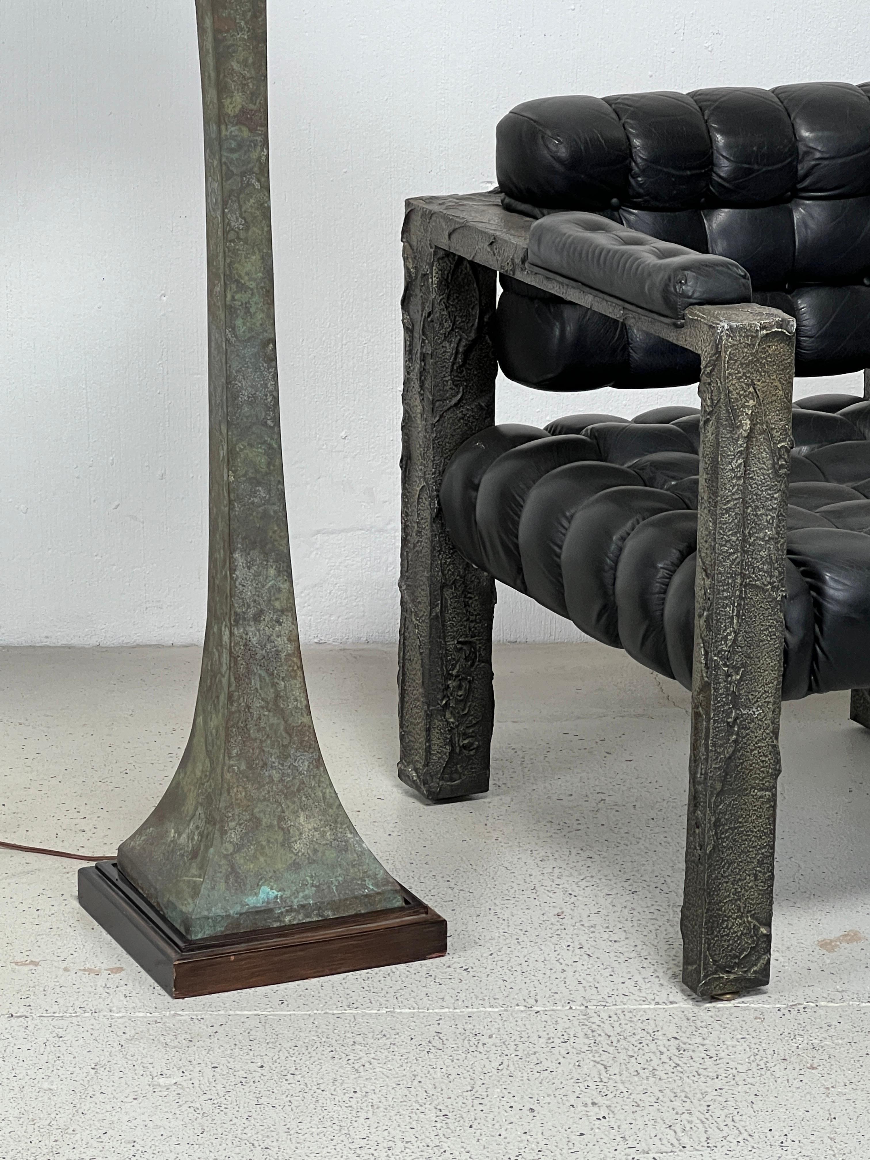 Bronze Floor Lamp by Stewart Ross James for Hansen 8