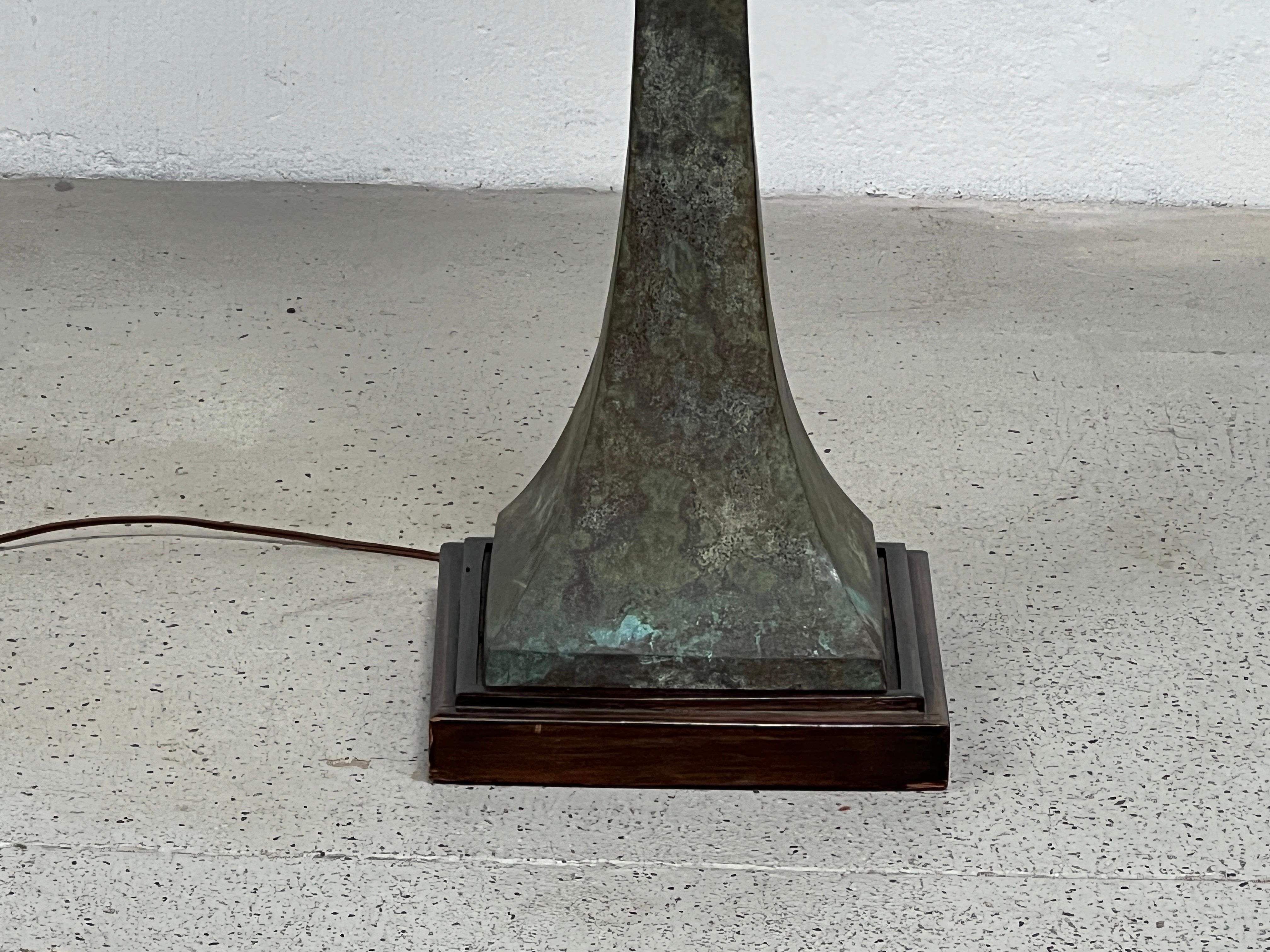 Bronze Floor Lamp by Stewart Ross James for Hansen In Good Condition In Dallas, TX