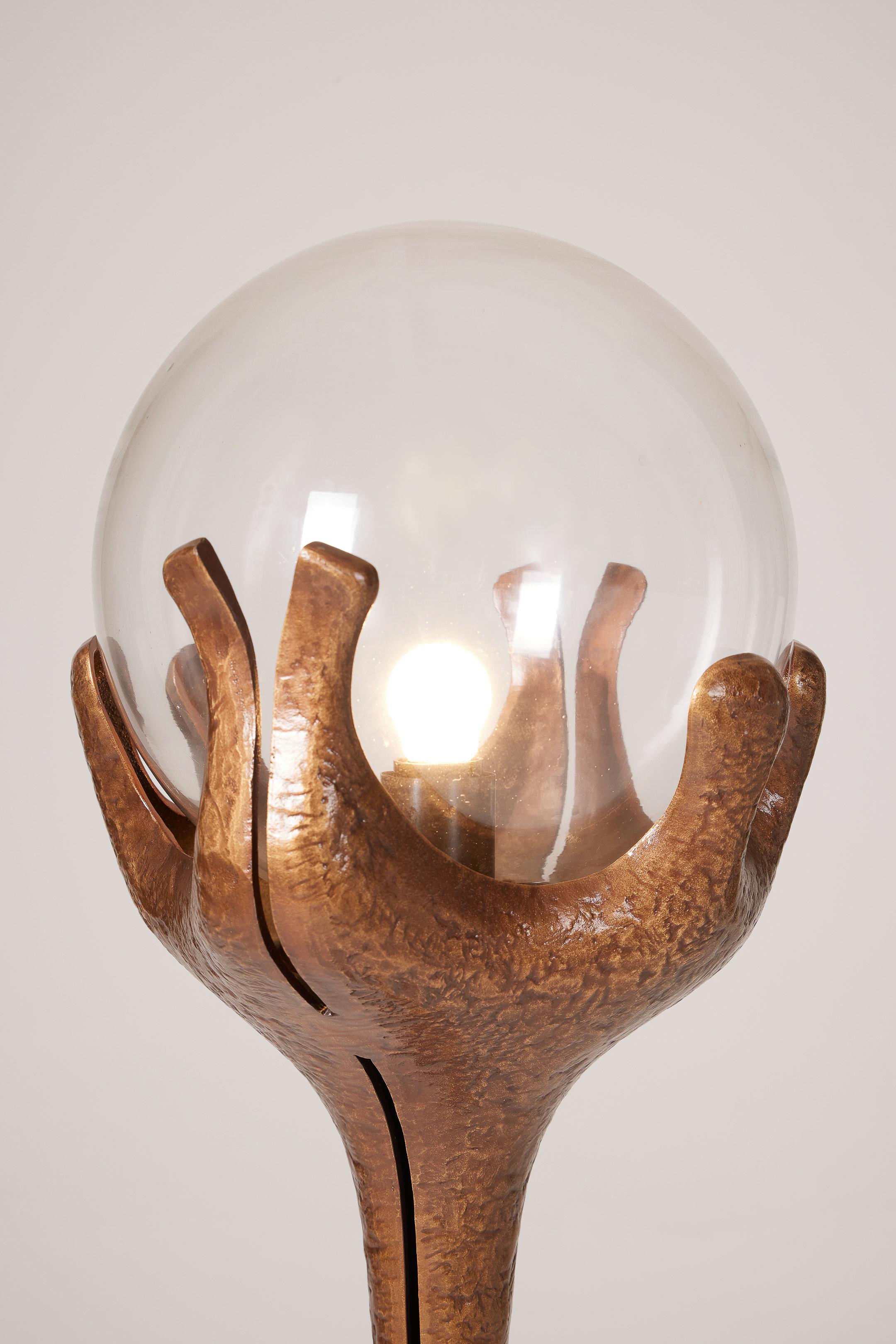 20th Century Bronze floor lamp For Sale