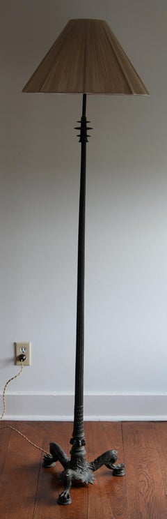 Bronze floor lamp Pompeii Grand Tour
