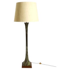 Lampada da terra in bronzo Verdigris di Stewart Ross James per Hansen Lighting, USA 1960