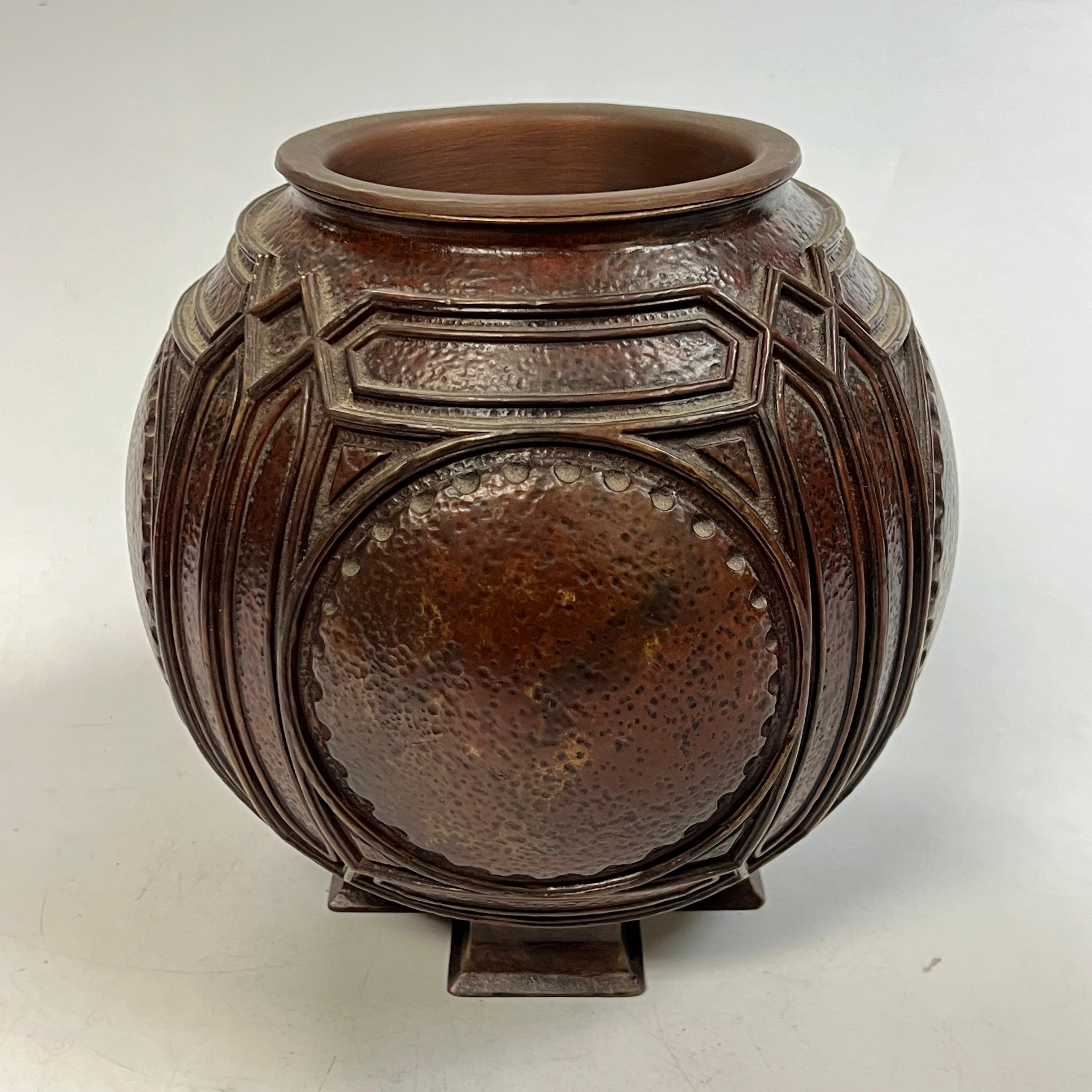 20th Century Bronze Flower Vase from Frank Lloyd Wright Collection