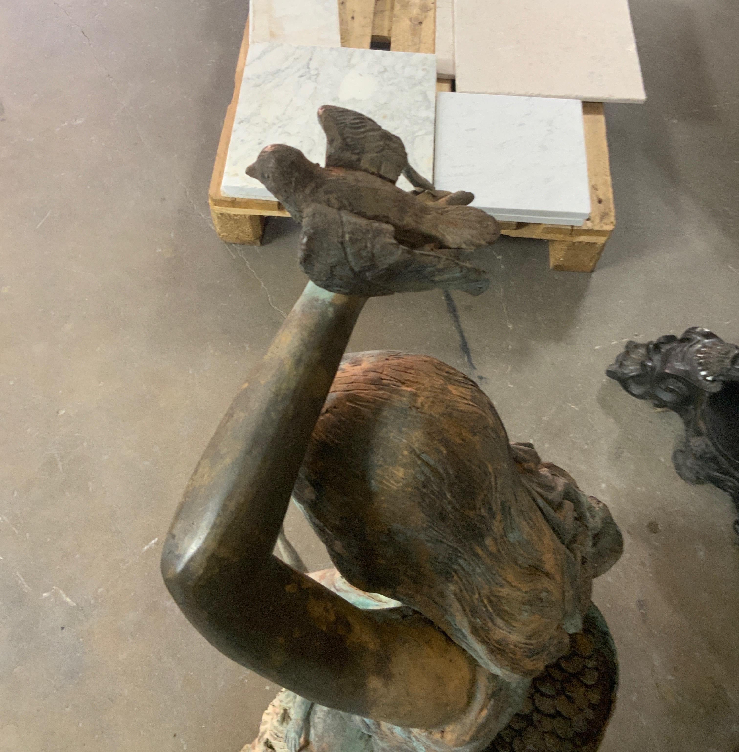 Bronze Fountain In Good Condition In Dallas, TX