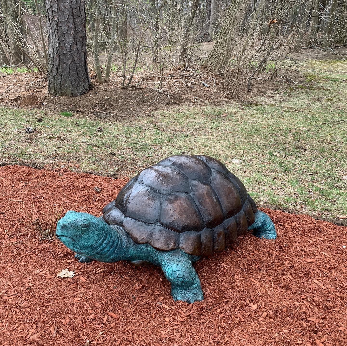 XXIe siècle et contemporain Sculpture de tortue en bronze pour fontaine de jardin en vente