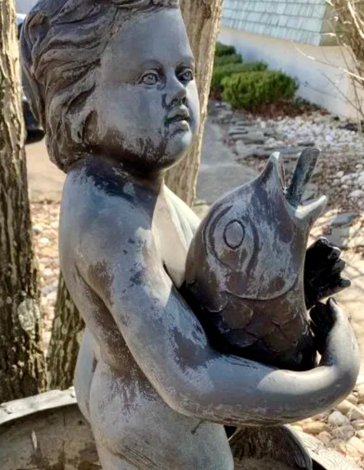 Bronze Fountain w/ Boy For Sale 3