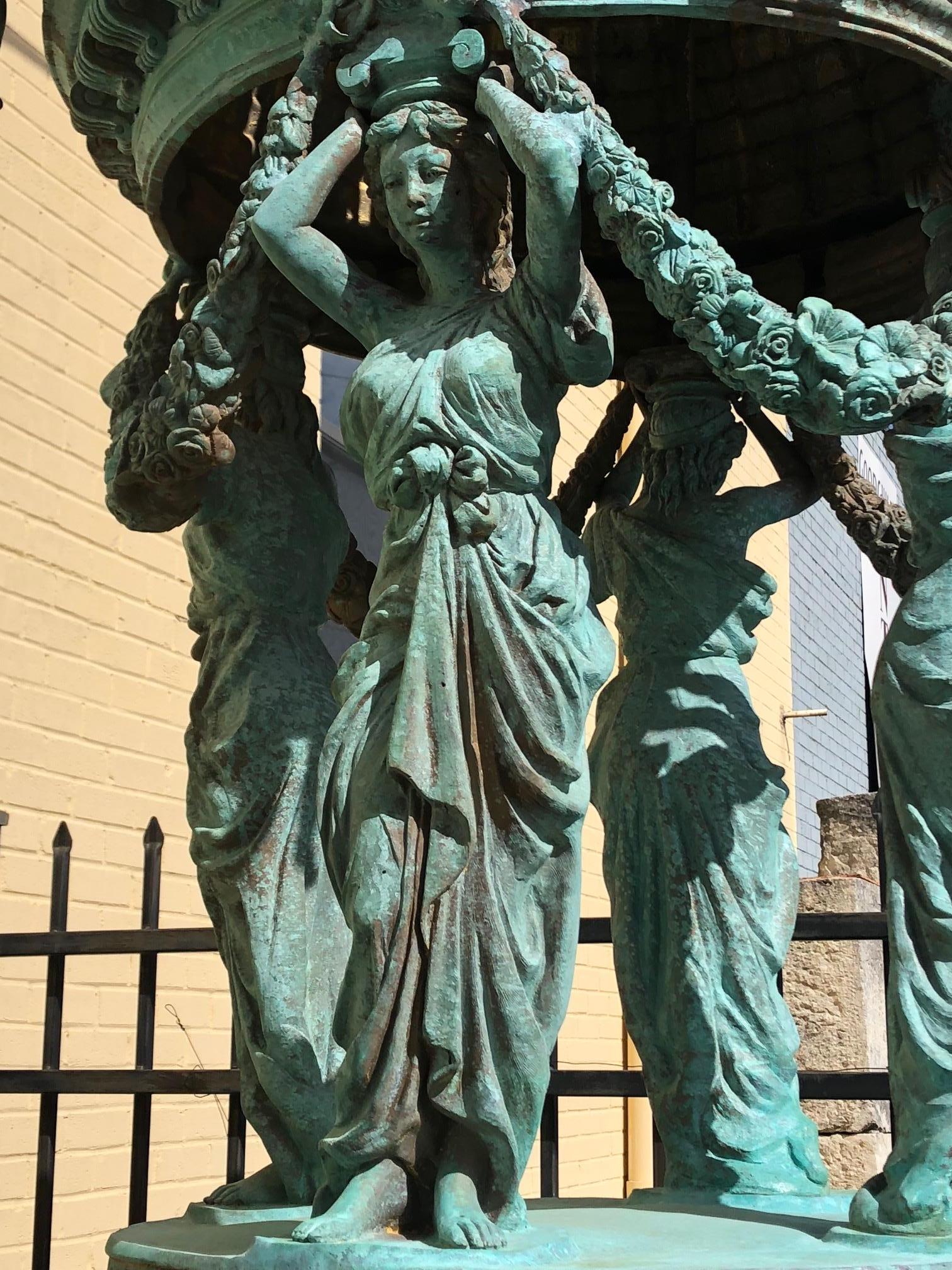 bronze fountain spouts