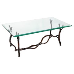Bronze Frame Coffee Table Attributed to Carl Gillberg