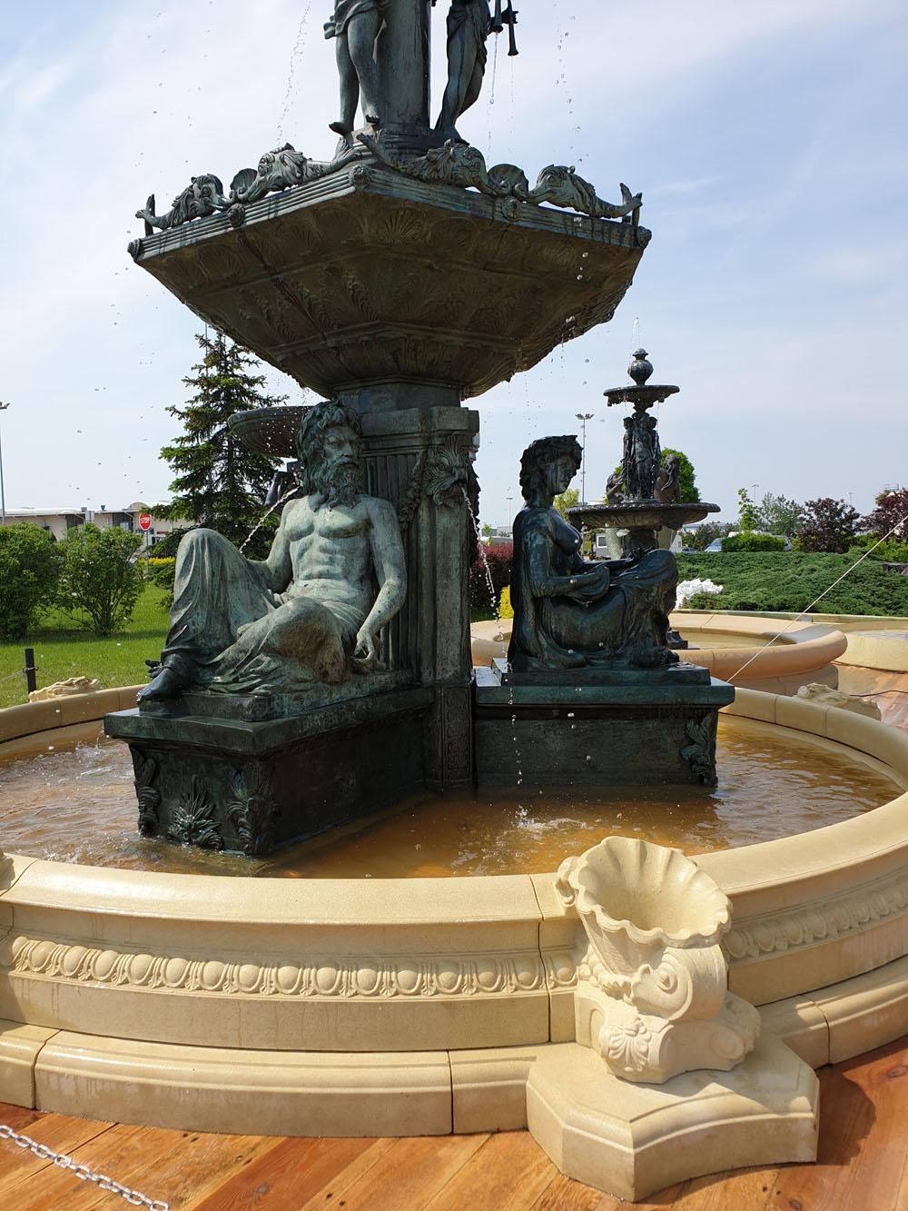 Italian Bronze Freestanding Palace Fountain, 20th Century