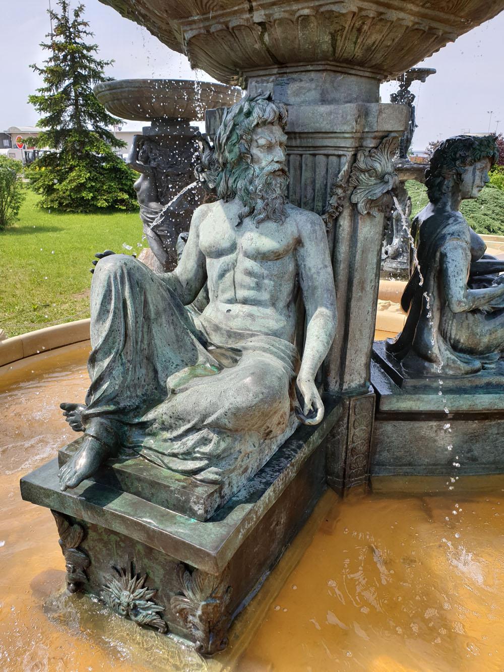 19th Century Bronze Freestanding Palace Fountain, 20th Century