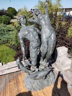 Bronze Freestanding Fountain, 20th Century