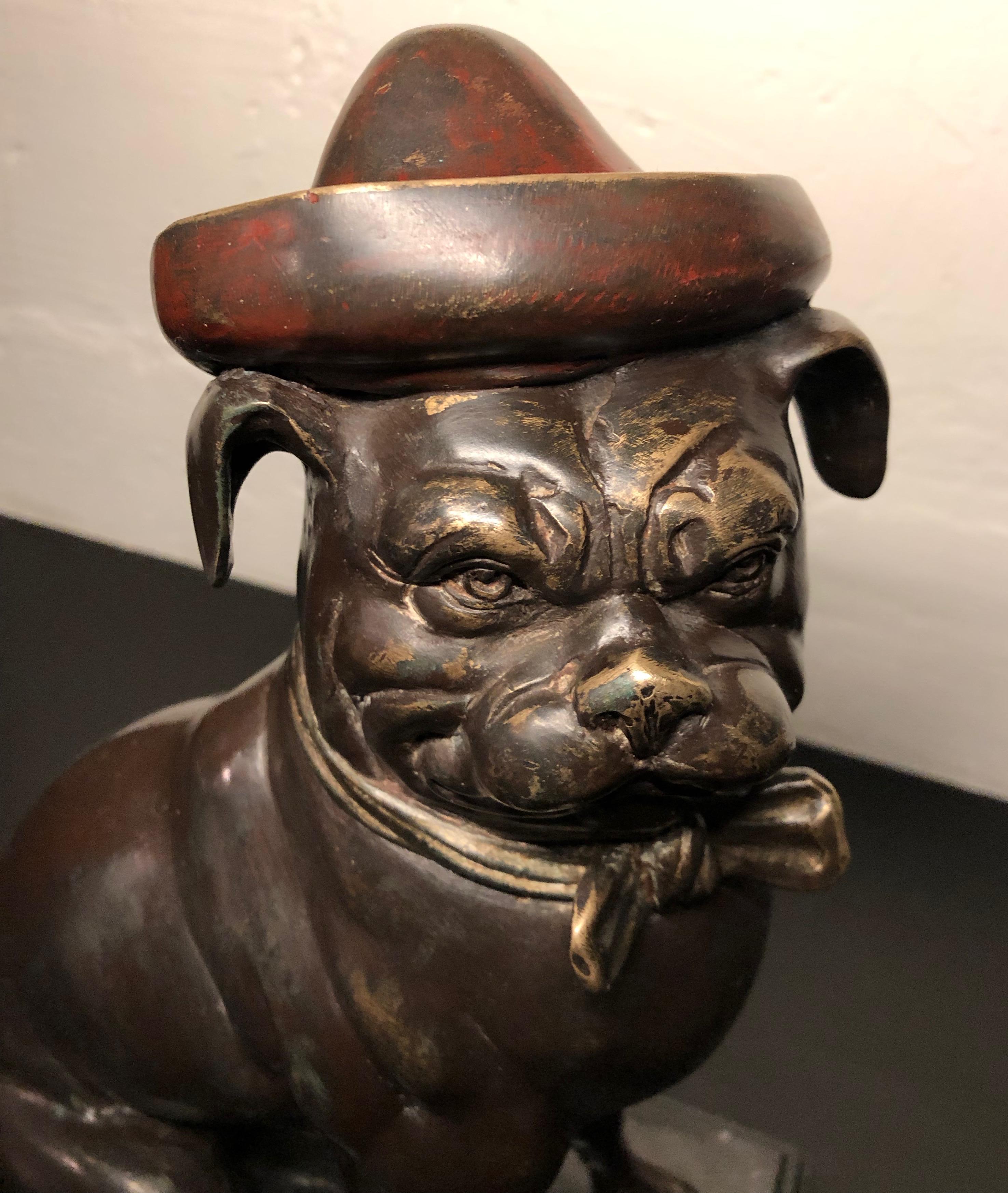 Bronze French Bull Dog Sculpture Art Deco In Good Condition In Oakland, CA