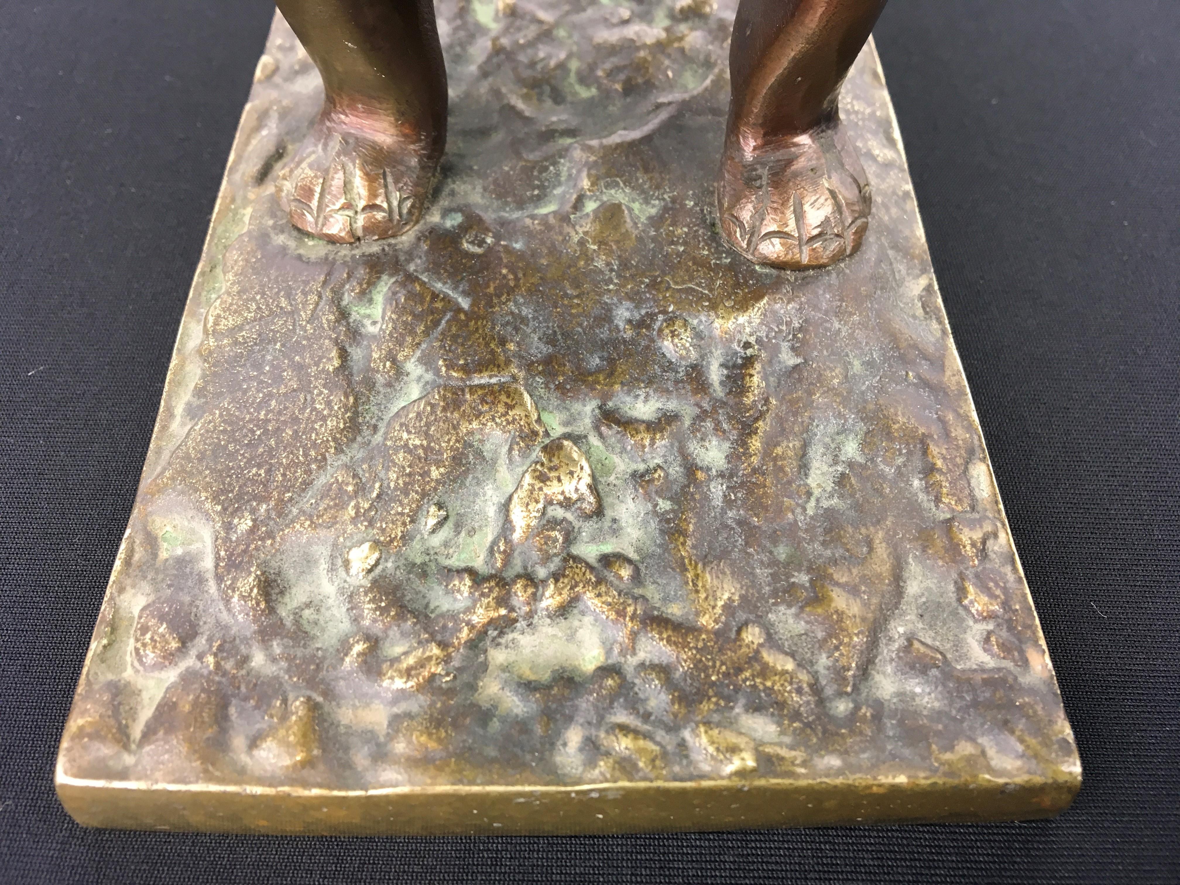 Bronze French Bulldog Sculpture 9