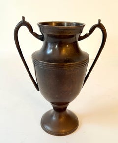 Bronze French Trophy Shaped Vase Urn