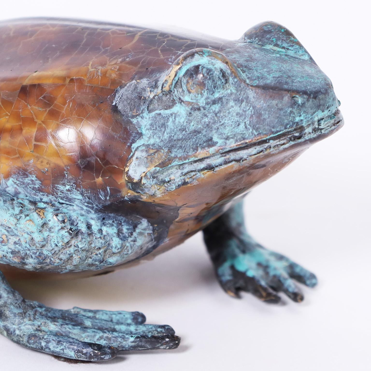 Bronze Frog In Good Condition In Palm Beach, FL