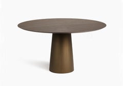 Bronze Fungo 1400 Round Table with Concrete Frame by Disain1971