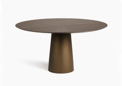 Bronze Fungo 1600 Round Table with Concrete Frame by Disain1971