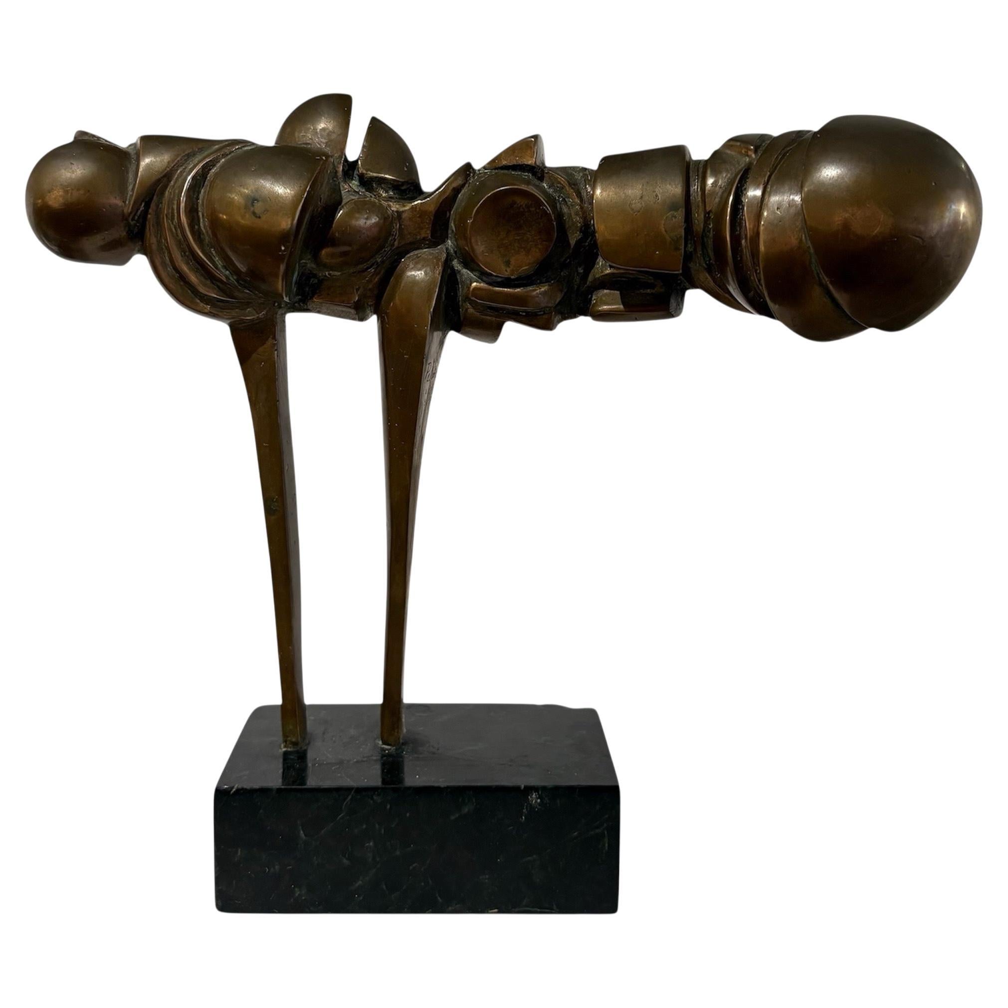 Bronze Futurist Sculpture by Palomo, Spain, 1971, signed and numbered 3 of 3 im Angebot