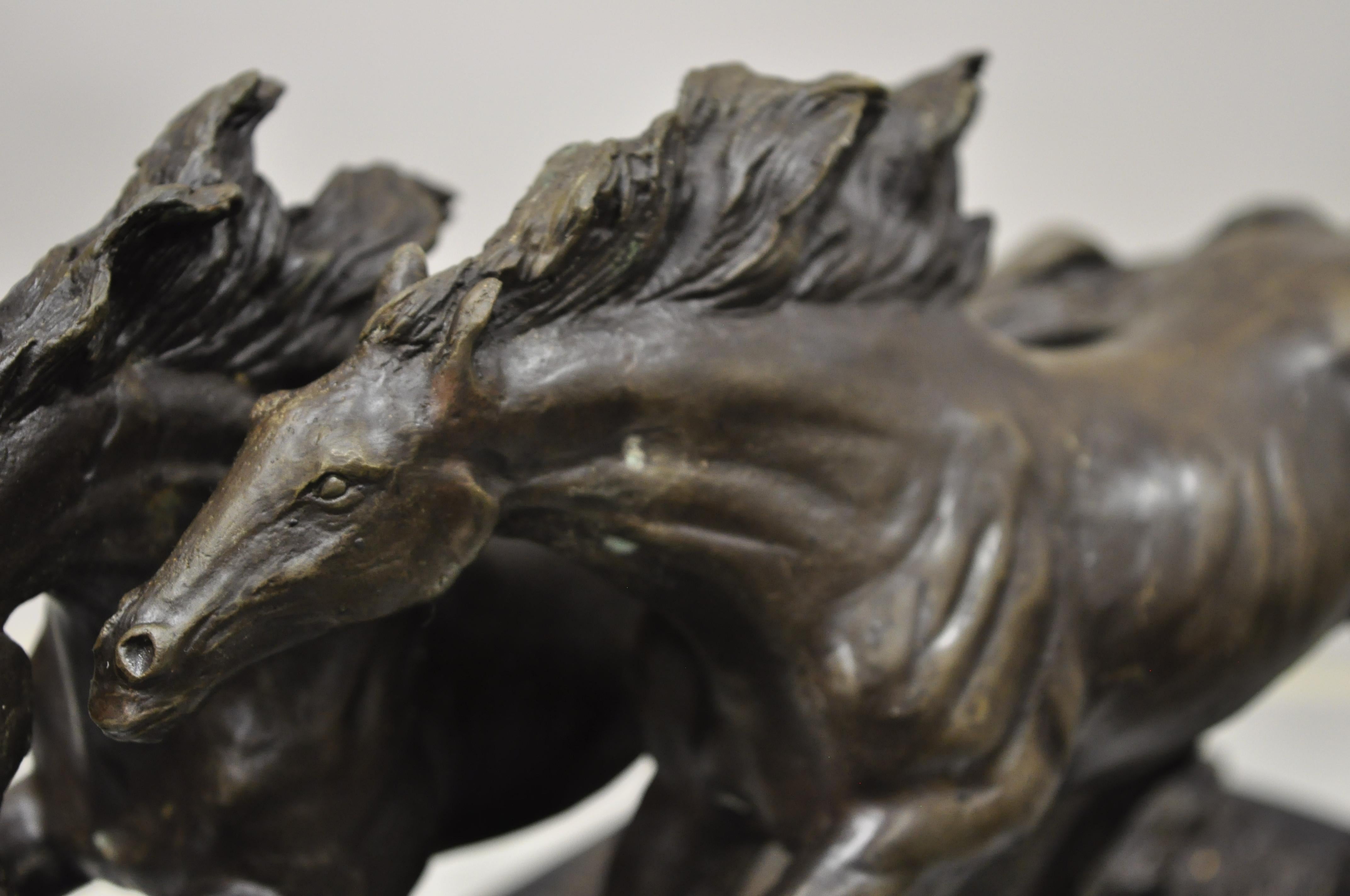 running horse sculpture