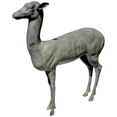 Bronze Gartenhirsch oder Rehkitz aus Pompeji:: Ende 19