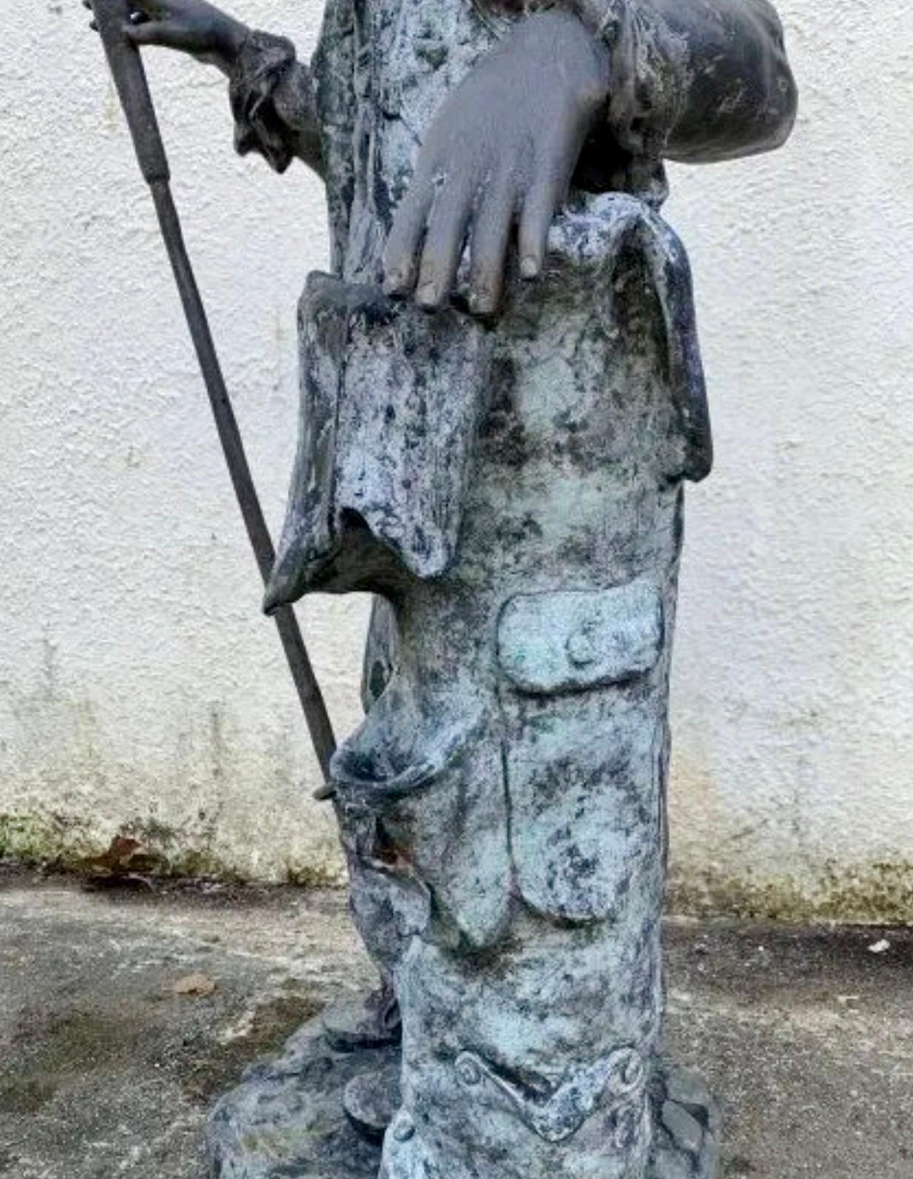 Bronze Garden Statue Caddy For Sale 2