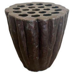 Gartenhocker/Beistelltisch aus Bronze, spätes 20. Jahrhundert