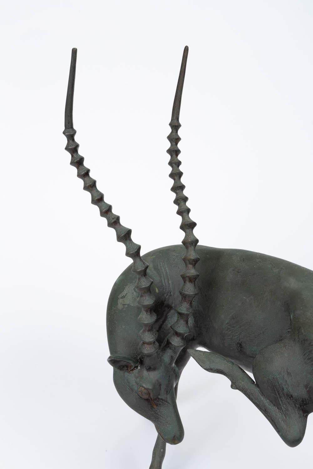 Bronze Gazelle Sculpture 4