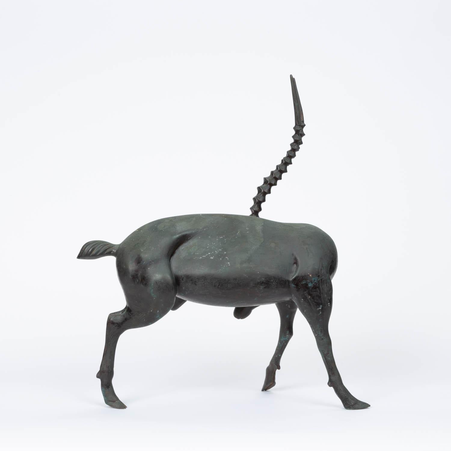 Bronze Gazelle Sculpture 1