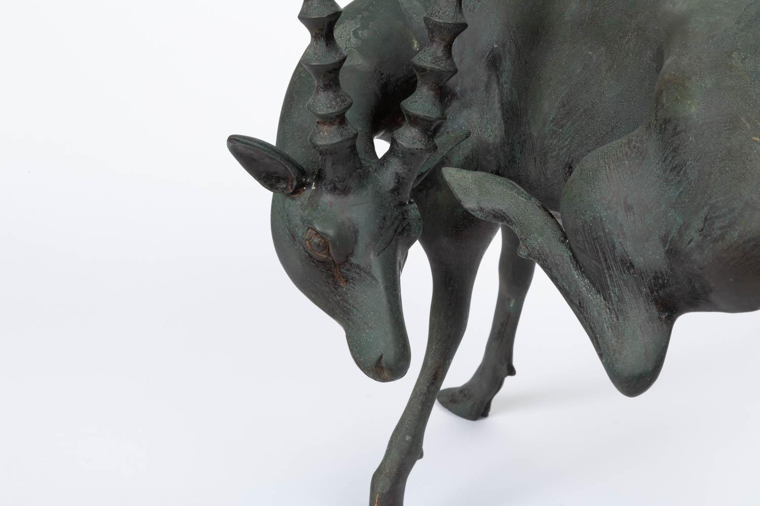 Bronze Gazelle Sculpture 2