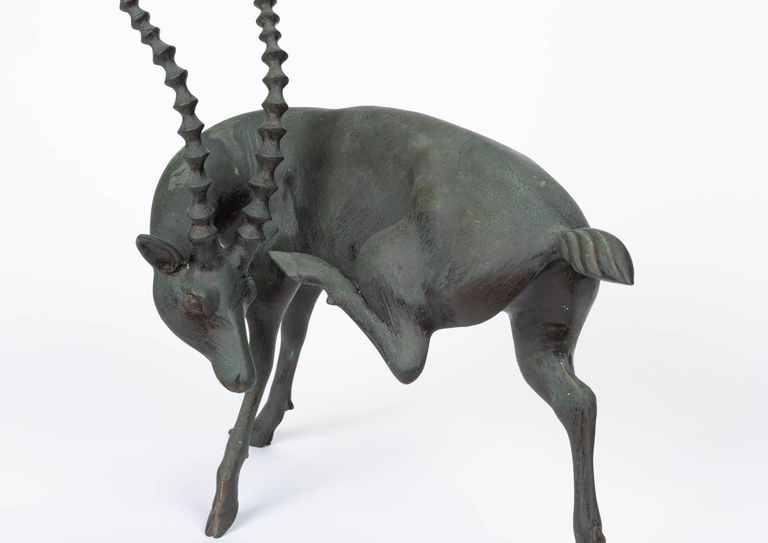 Bronze Gazelle Sculpture 3