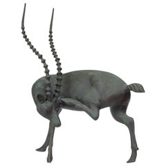 Bronze Gazelle Sculpture