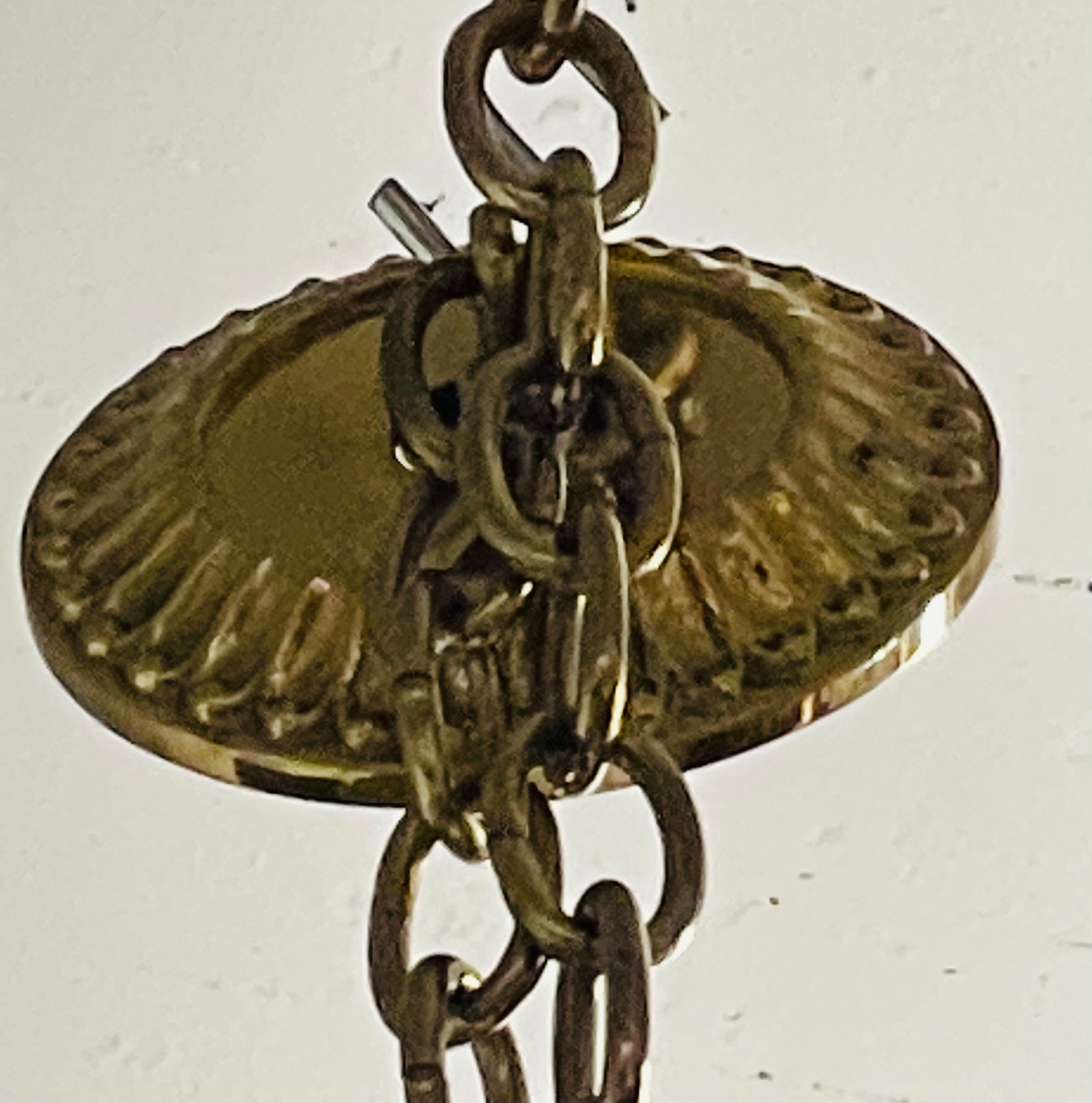 Bronze Georgian Style Chandelier having Eight Lights For Sale 5