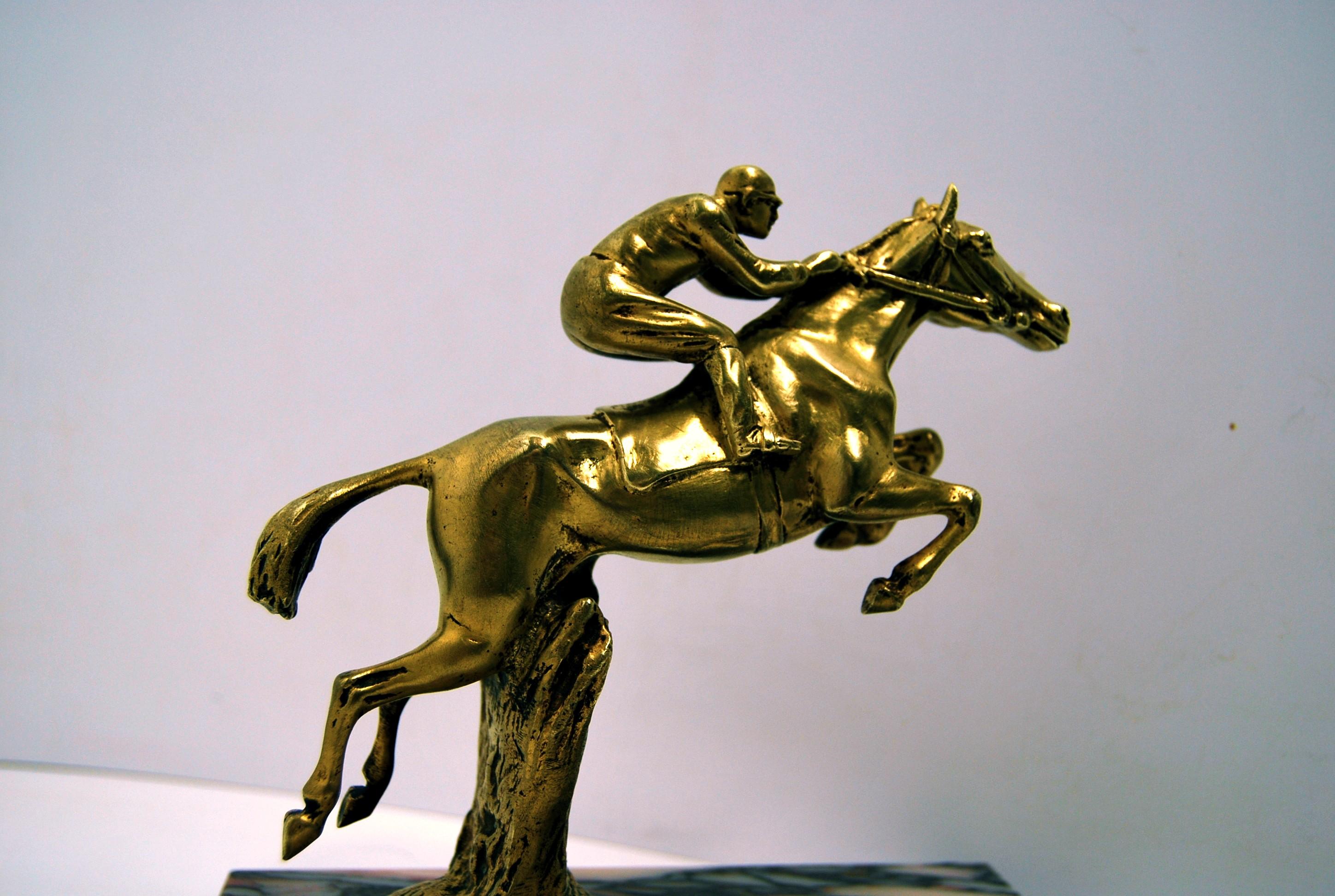 Belle Époque Bronze Gilded Statuette 