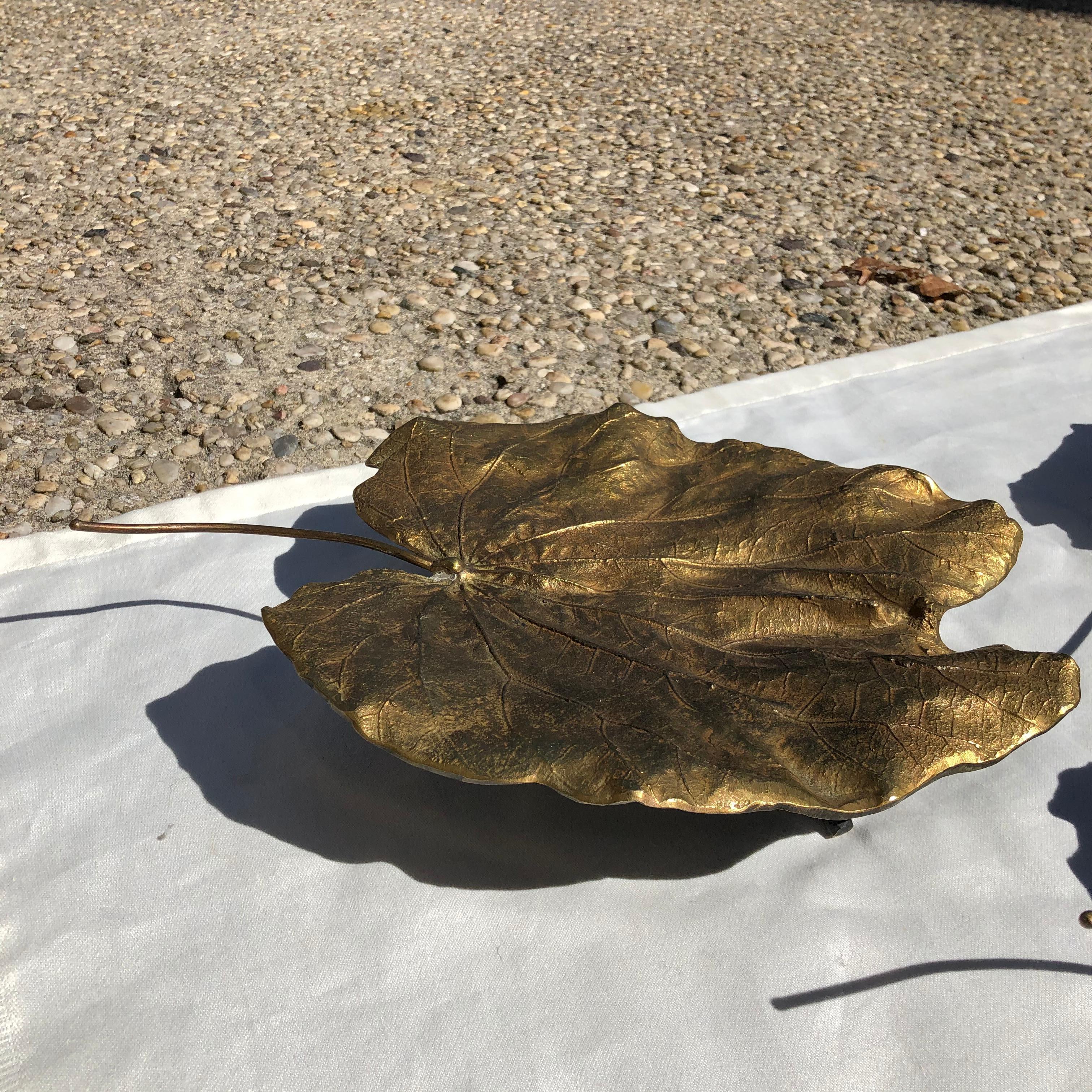 Bronze Ginkgo Leaves in the Style of Lalanne In Good Condition In East Hampton, NY