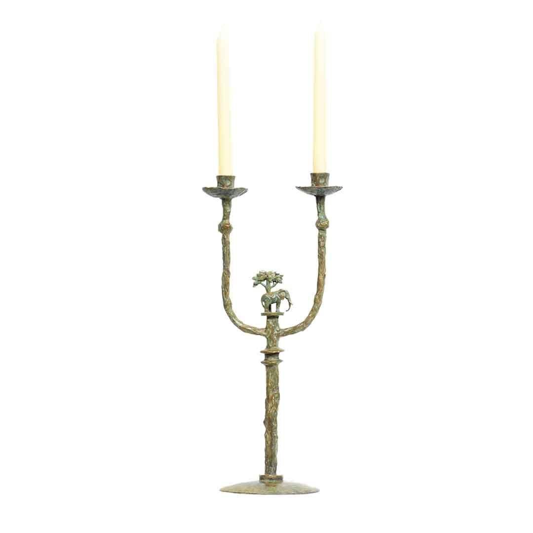 Candelabro Jirafa de Bronce Hecho a mano en venta