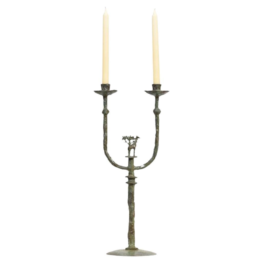 Candelabro Jirafa de Bronce en venta