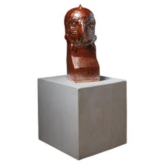 Bronze glazed stoneware sculpture entitled « Apollon » by Laurent Dufour, 2026.